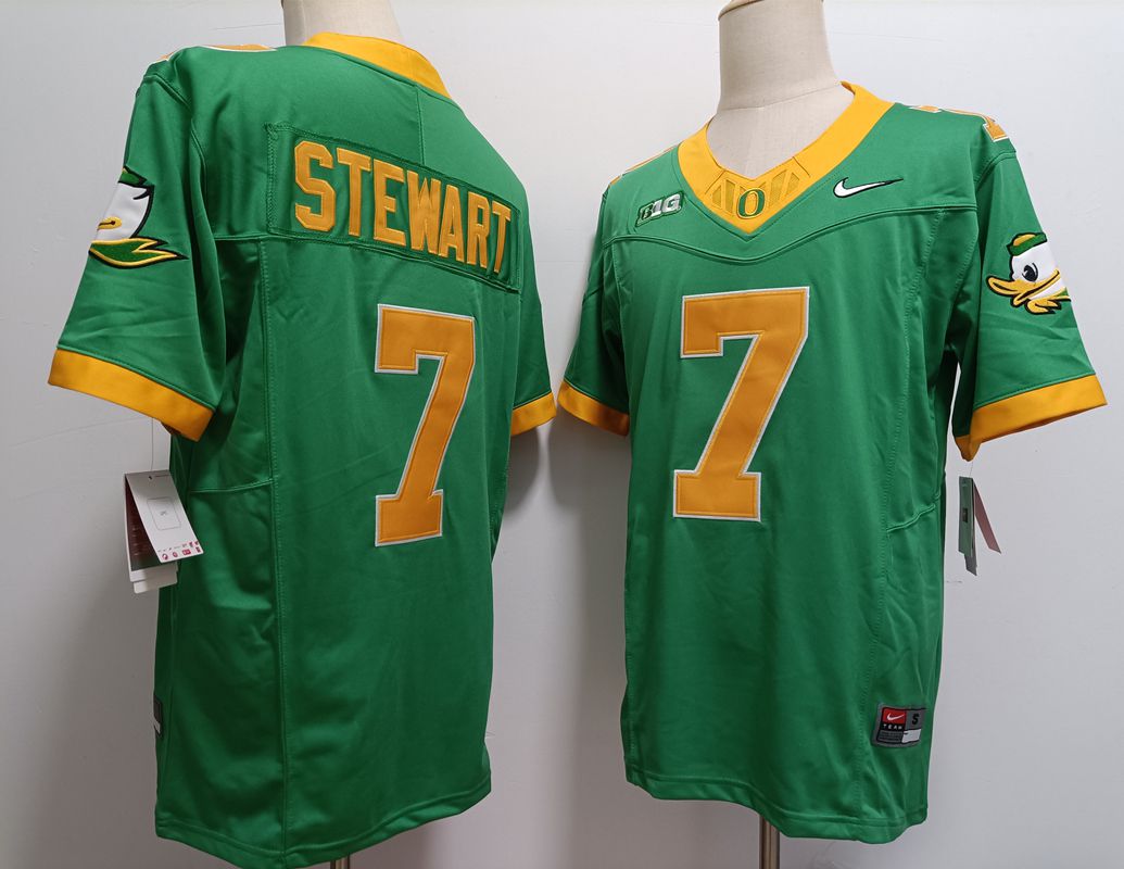 Men Oregon Ducks #7 Stewart Green Nike 2025 NCAA Jersey->ncaa teams->NCAA Jersey